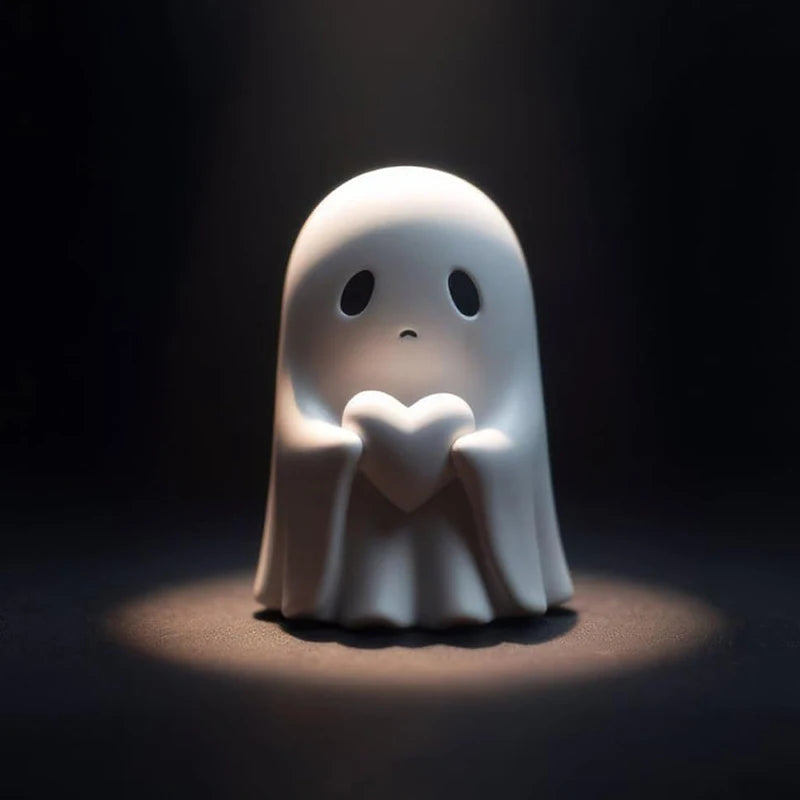 Middle Finger Cute Ghost Statue Ghosts Small Scary Ghost Figurines Halloween Home Decorations Gifts