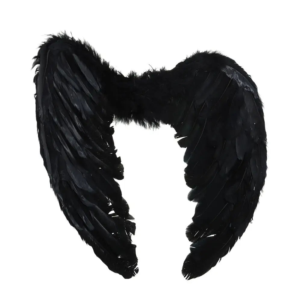 Party Supplies Feather Black White Red Pink Angel Wings Halloween Christmas Xmas Costume 55x40CM