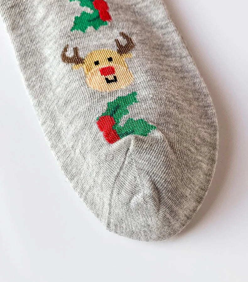 New Woman Girl Cute Kawaii Cartoon Animal Funny Santa Claus Snowman Christmas Socks Xmas Fall Gift