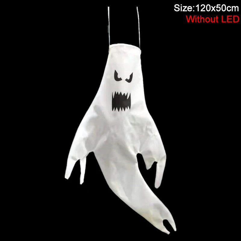 Halloween LED Light Hanging Ghost Party Home Outdoor Indoor Decoration Glowing Spooky Horror Props