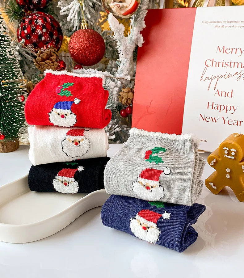 New Woman Girl Cute Kawaii Cartoon Animal Funny Santa Claus Snowman Christmas Socks Xmas Fall Gift